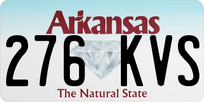 AR license plate 276KVS