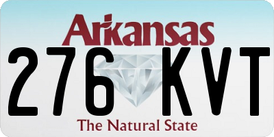 AR license plate 276KVT