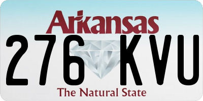 AR license plate 276KVU