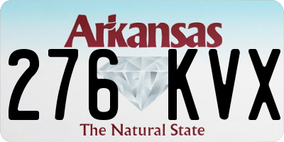 AR license plate 276KVX