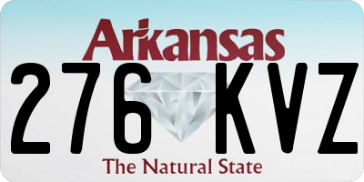 AR license plate 276KVZ