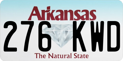 AR license plate 276KWD