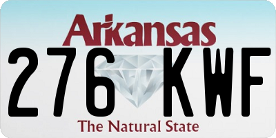 AR license plate 276KWF