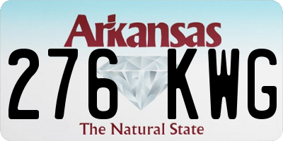 AR license plate 276KWG