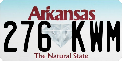 AR license plate 276KWM