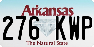 AR license plate 276KWP