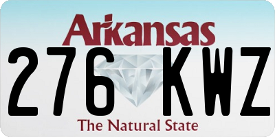 AR license plate 276KWZ