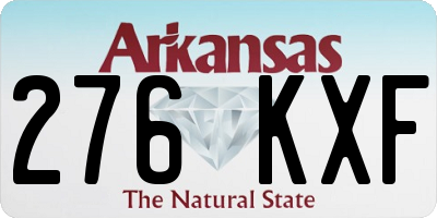 AR license plate 276KXF