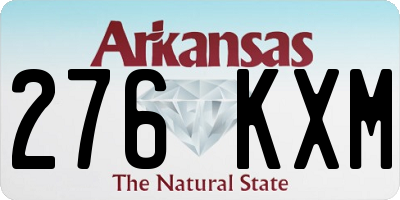 AR license plate 276KXM