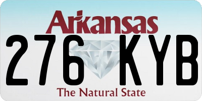 AR license plate 276KYB