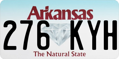 AR license plate 276KYH
