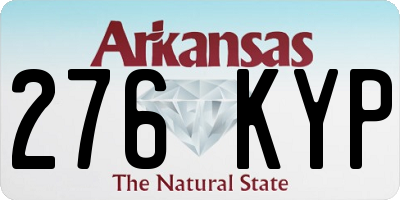 AR license plate 276KYP