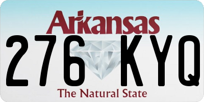 AR license plate 276KYQ