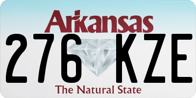 AR license plate 276KZE