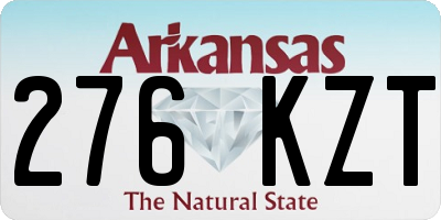 AR license plate 276KZT