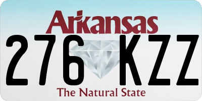 AR license plate 276KZZ