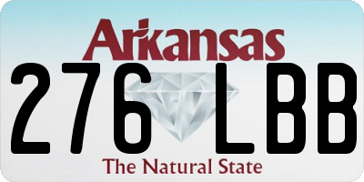 AR license plate 276LBB