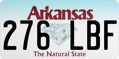 AR license plate 276LBF