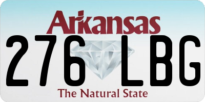 AR license plate 276LBG