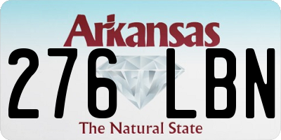AR license plate 276LBN