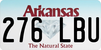 AR license plate 276LBU
