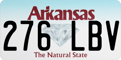 AR license plate 276LBV