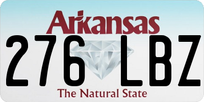 AR license plate 276LBZ