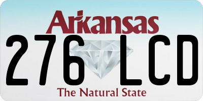 AR license plate 276LCD
