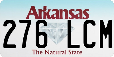 AR license plate 276LCM