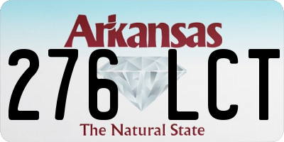 AR license plate 276LCT
