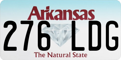 AR license plate 276LDG