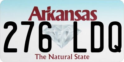 AR license plate 276LDQ