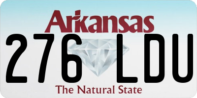 AR license plate 276LDU