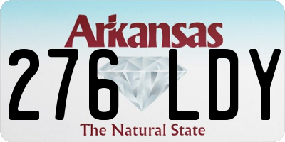 AR license plate 276LDY