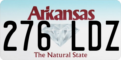 AR license plate 276LDZ