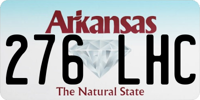 AR license plate 276LHC