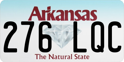 AR license plate 276LQC