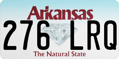 AR license plate 276LRQ