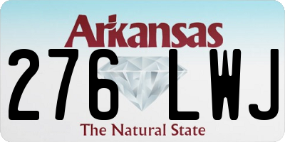 AR license plate 276LWJ