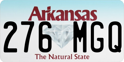 AR license plate 276MGQ