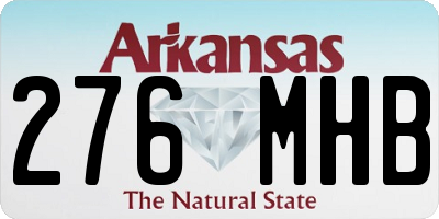 AR license plate 276MHB