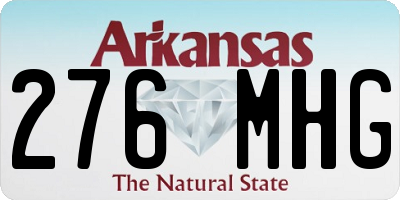 AR license plate 276MHG