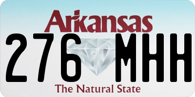 AR license plate 276MHH
