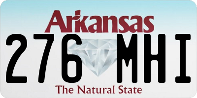 AR license plate 276MHI