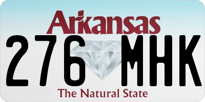 AR license plate 276MHK