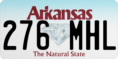 AR license plate 276MHL