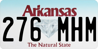 AR license plate 276MHM