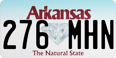 AR license plate 276MHN