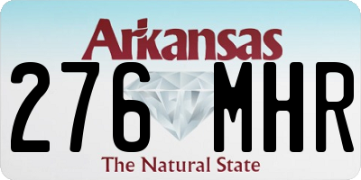 AR license plate 276MHR
