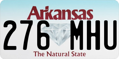 AR license plate 276MHU